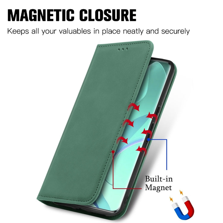 For Honor 60 Pro Retro Skin Feel Magnetic Horizontal Flip Leather Phone Case