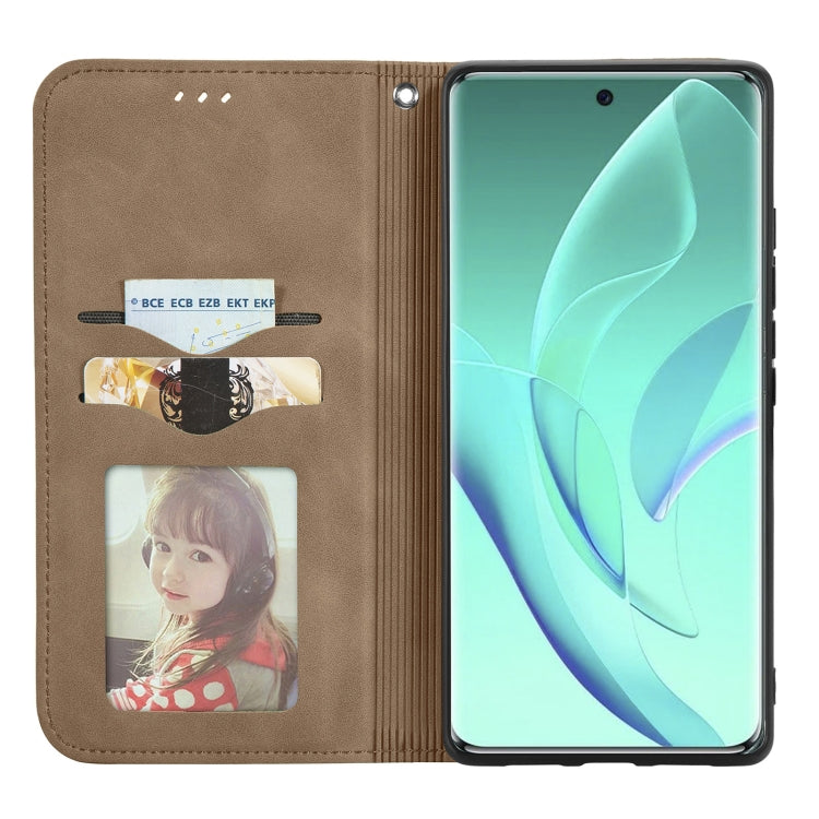 For Honor 60 Pro Retro Skin Feel Magnetic Horizontal Flip Leather Phone Case