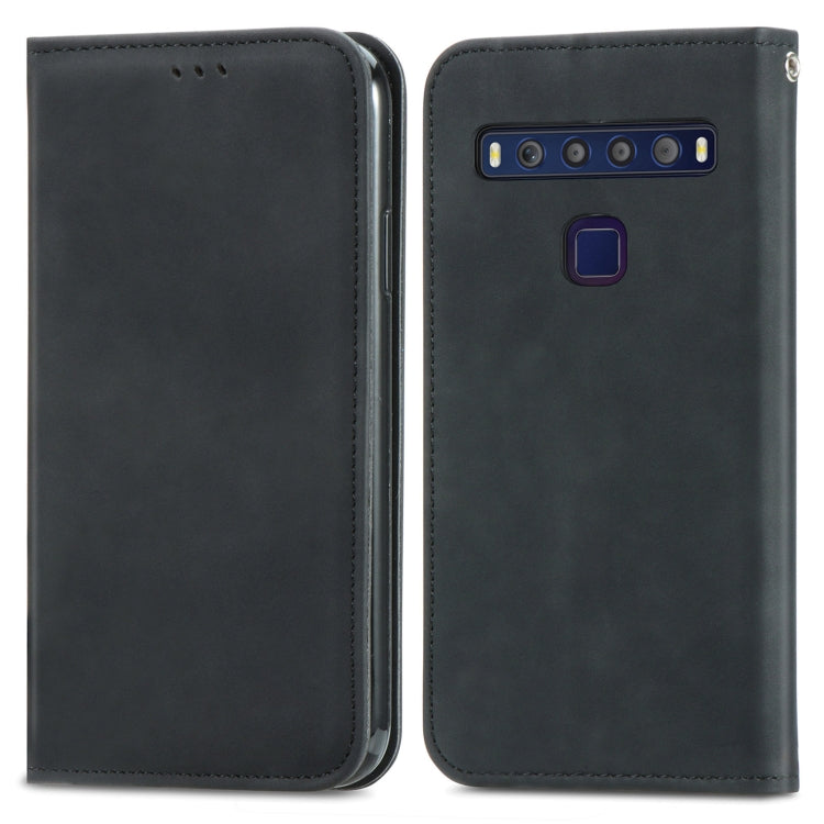 For TCL 10L Retro Skin Feel Magnetic Horizontal Flip Leather Phone Case
