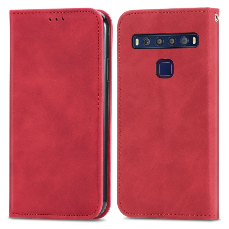 For TCL 10L Retro Skin Feel Magnetic Horizontal Flip Leather Phone Case