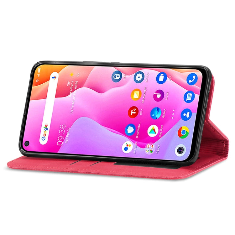 For TCL 10L Retro Skin Feel Magnetic Horizontal Flip Leather Phone Case