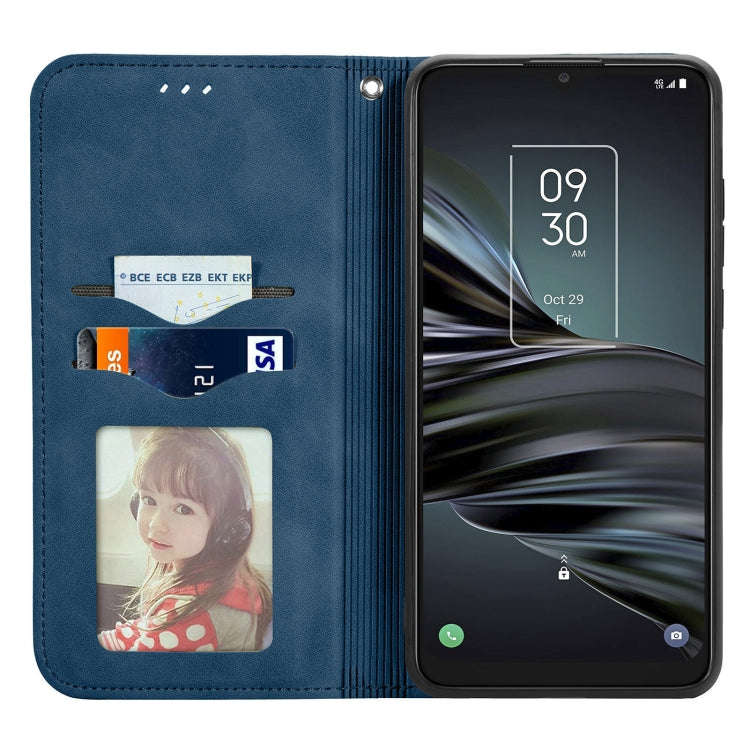 For TCL 20 XE Retro Skin Feel Magnetic Horizontal Flip Leather Phone Case