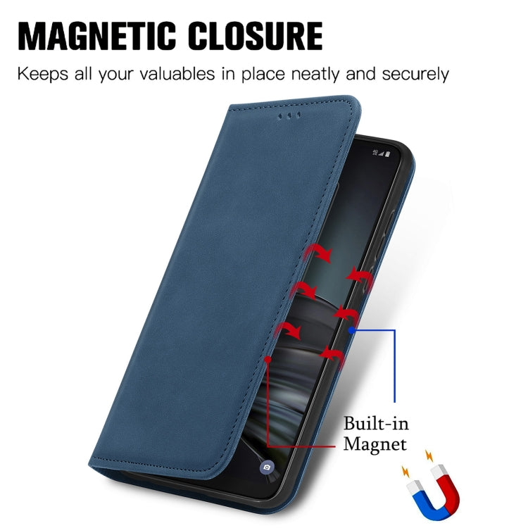 For TCL 20 XE Retro Skin Feel Magnetic Horizontal Flip Leather Phone Case