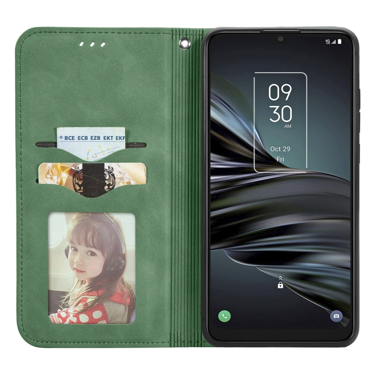 For TCL 20 XE Retro Skin Feel Magnetic Horizontal Flip Leather Phone Case