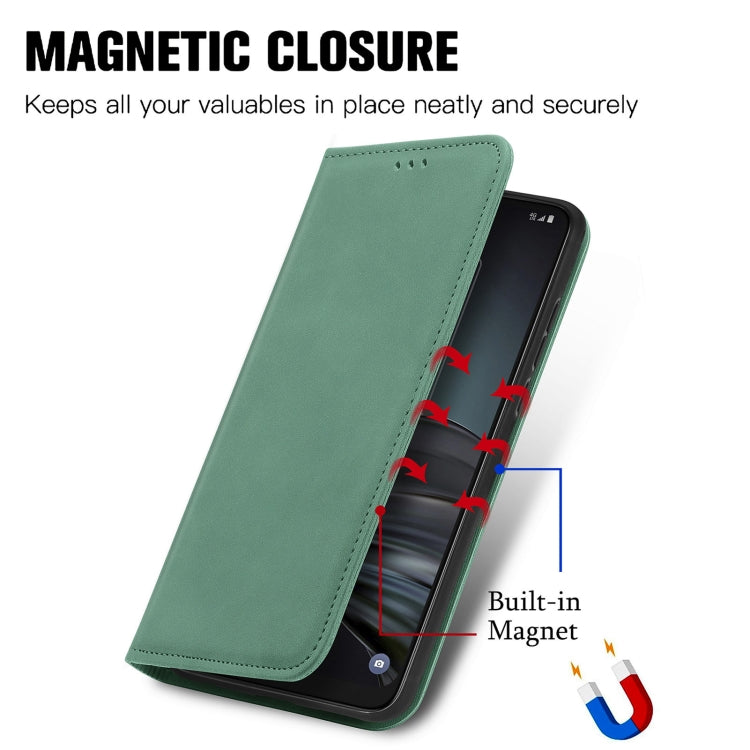 For TCL 20 XE Retro Skin Feel Magnetic Horizontal Flip Leather Phone Case