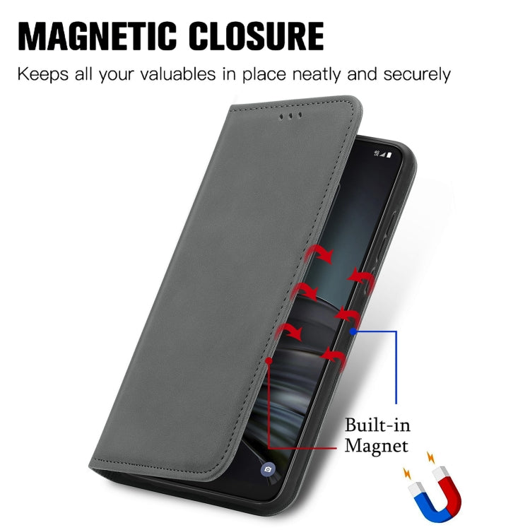 For TCL 20 XE Retro Skin Feel Magnetic Horizontal Flip Leather Phone Case