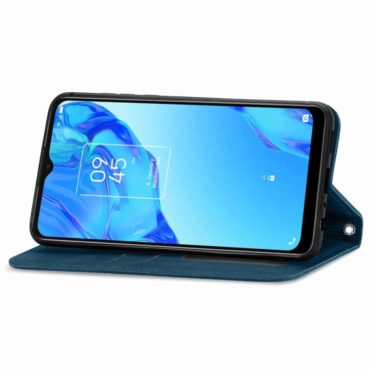 For TCL 20B Retro Skin Feel Magnetic Horizontal Flip Leather Phone Case