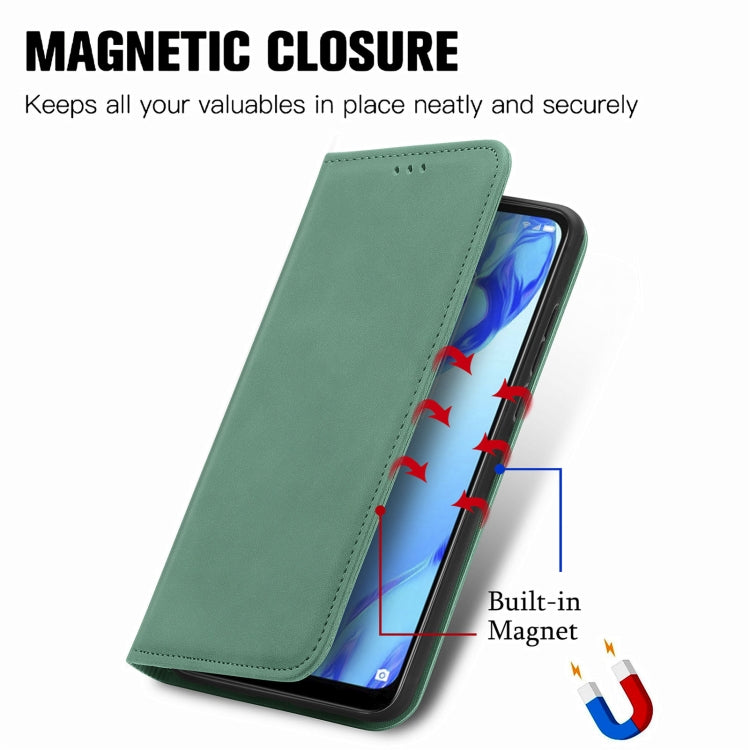 For TCL 20B Retro Skin Feel Magnetic Horizontal Flip Leather Phone Case