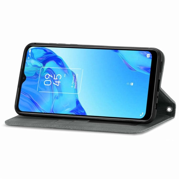 For TCL 20B Retro Skin Feel Magnetic Horizontal Flip Leather Phone Case