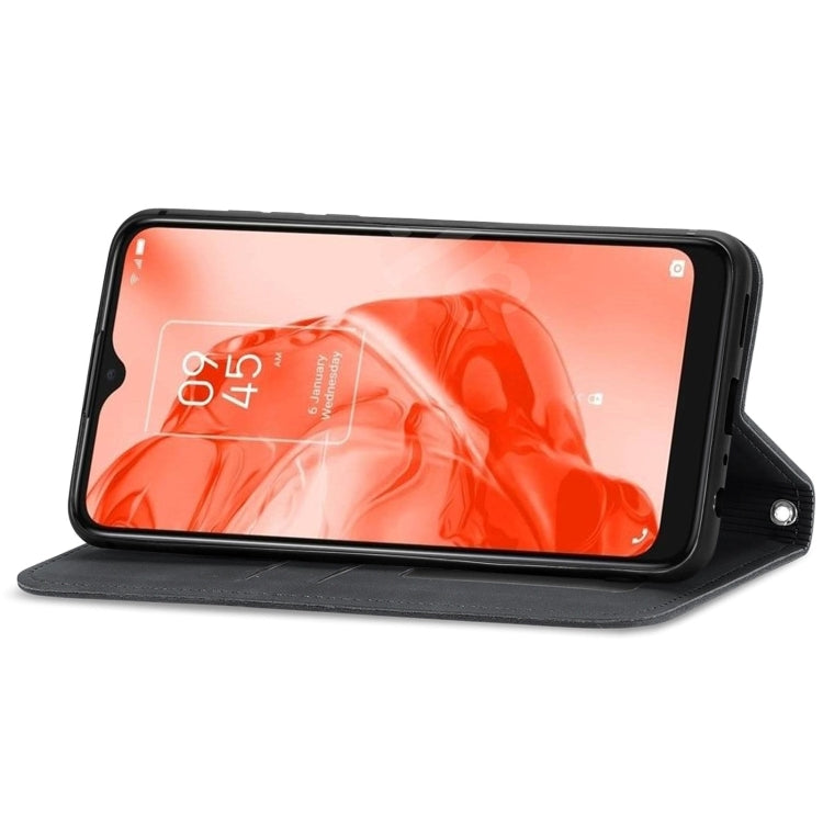 For TCL 205 Retro Skin Feel Magnetic Horizontal Flip Leather Phone Case