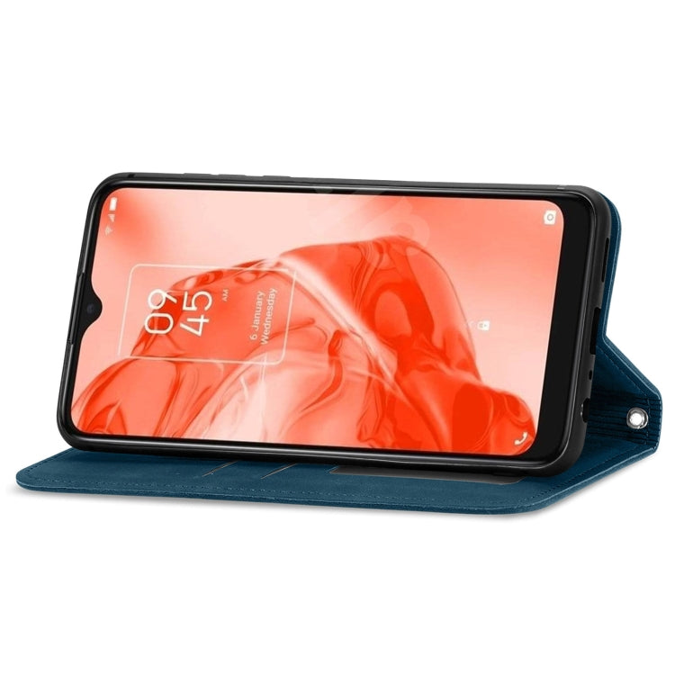 For TCL 205 Retro Skin Feel Magnetic Horizontal Flip Leather Phone Case