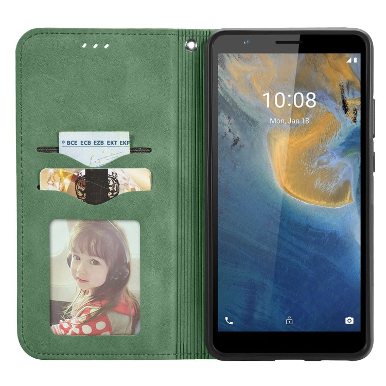 For ZTE Blade A31 Retro Skin Feel Magnetic Horizontal Flip Leather Phone Case
