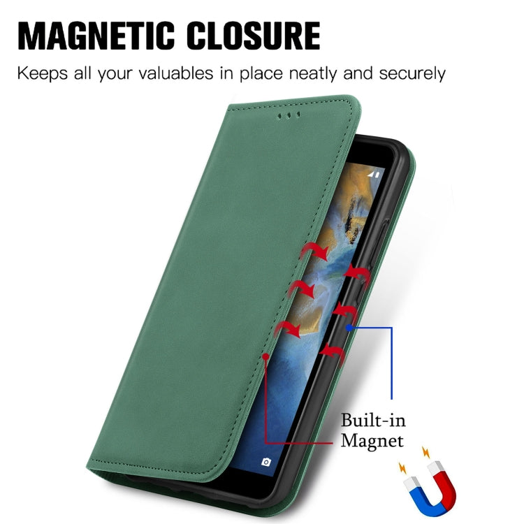 For ZTE Blade A31 Retro Skin Feel Magnetic Horizontal Flip Leather Phone Case