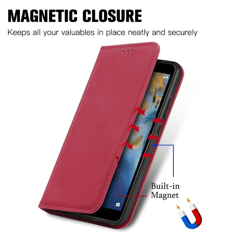 For ZTE Blade A31 Retro Skin Feel Magnetic Horizontal Flip Leather Phone Case
