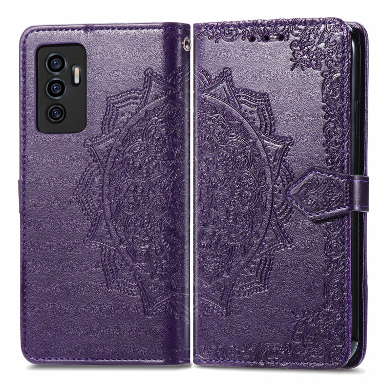 For vivo S10e Mandala Flower Embossed Horizontal Flip Leather Phone Case