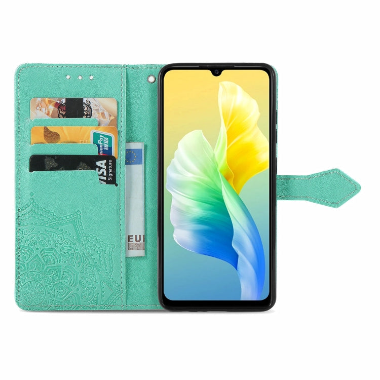 For vivo S10e Mandala Flower Embossed Horizontal Flip Leather Phone Case