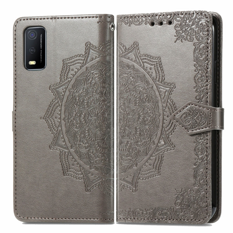 For vivo Y3s 2021 Mandala Flower Embossed Horizontal Flip Leather Phone Case
