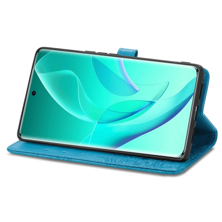 For Honor 60 Pro Mandala Flower Embossed Horizontal Flip Leather Phone Case