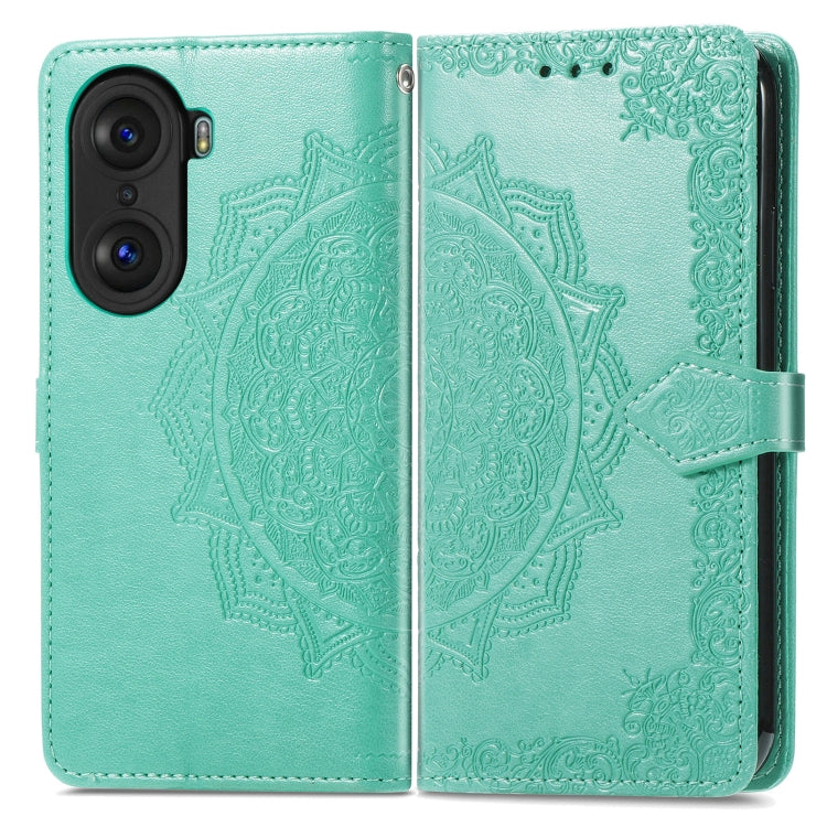 For Honor 60 Pro Mandala Flower Embossed Horizontal Flip Leather Phone Case