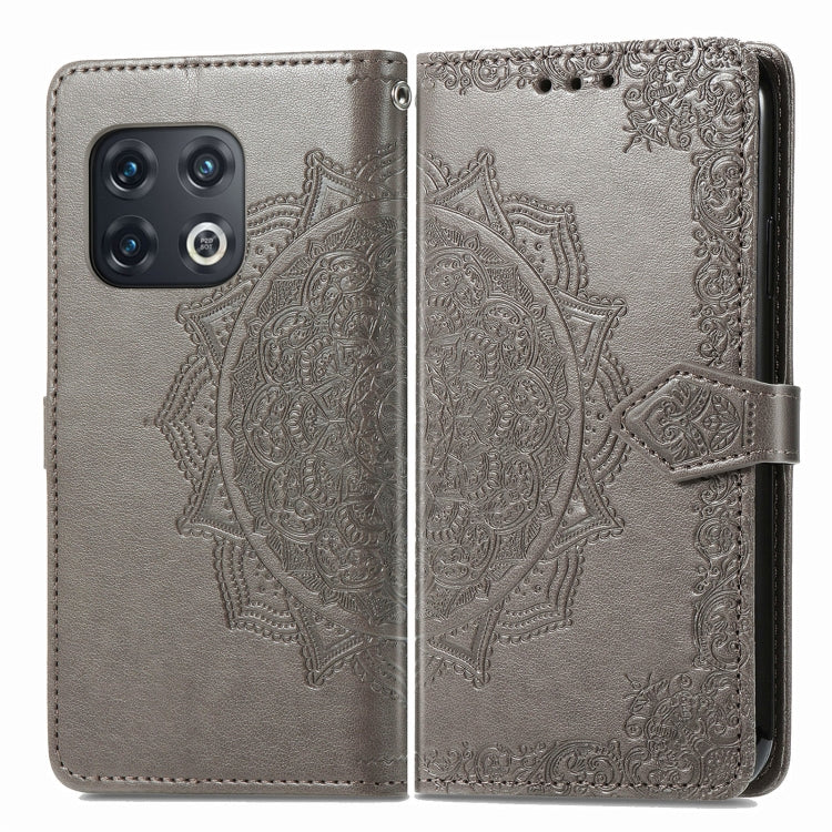 For OnePlus 10 Pro Mandala Flower Embossed Horizontal Flip Leather Phone Case