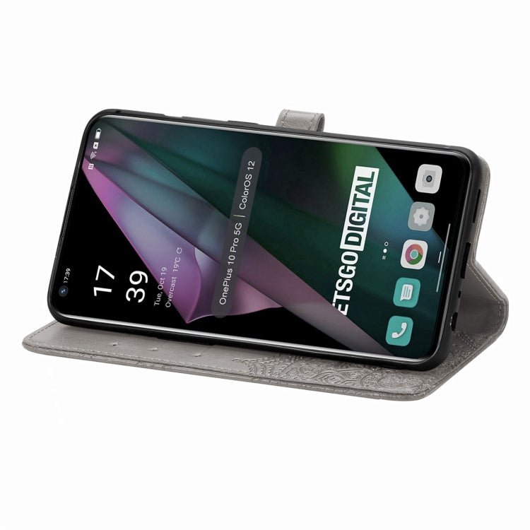 For OnePlus 10 Pro Mandala Flower Embossed Horizontal Flip Leather Phone Case