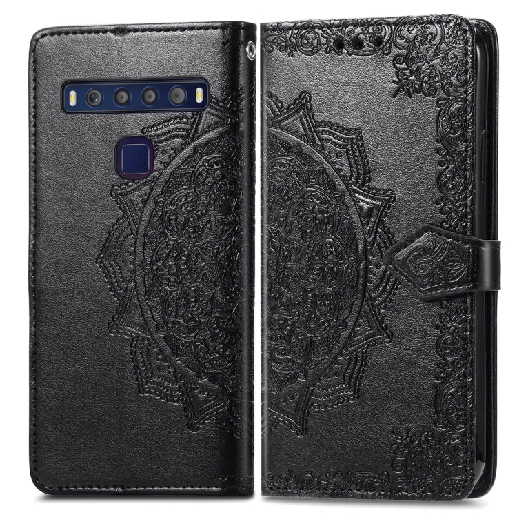 For TCL 10L Mandala Flower Embossed Horizontal Flip Leather Phone Case