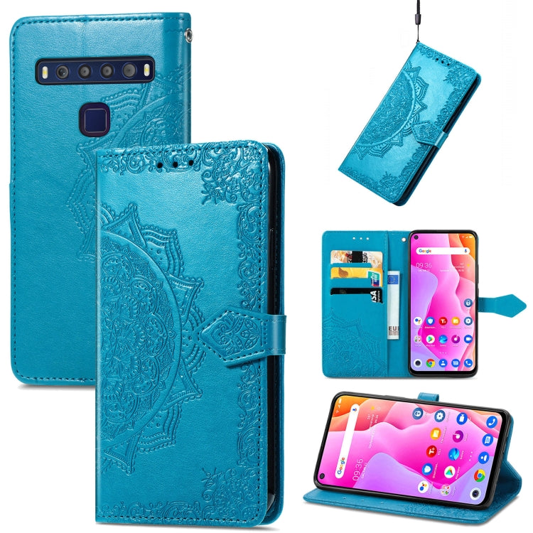 For TCL 10L Mandala Flower Embossed Horizontal Flip Leather Phone Case