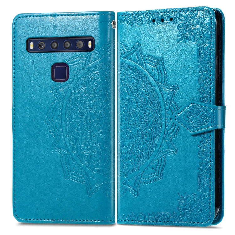 For TCL 10L Mandala Flower Embossed Horizontal Flip Leather Phone Case