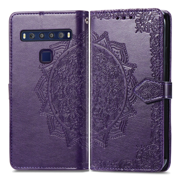 For TCL 10L Mandala Flower Embossed Horizontal Flip Leather Phone Case