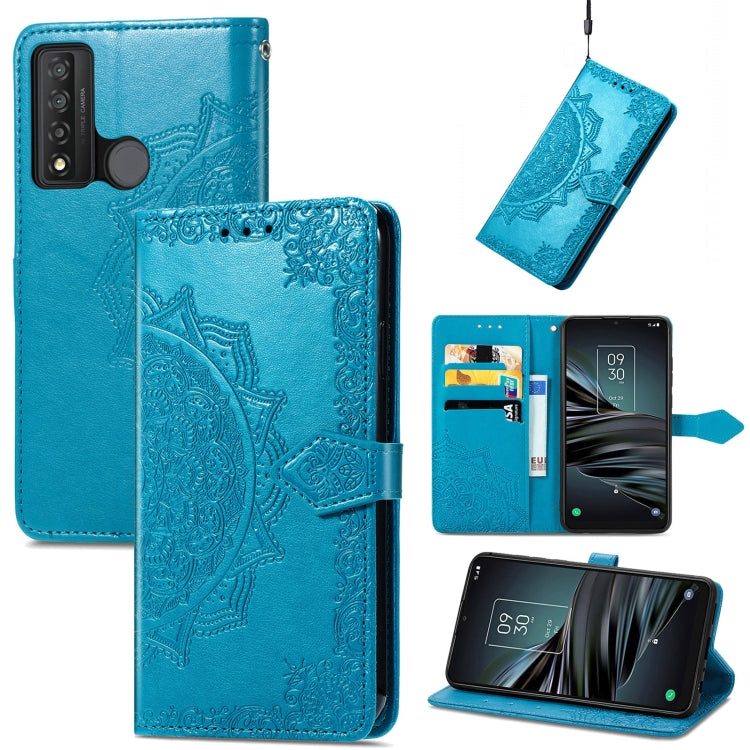 For TCL 20 XE Mandala Flower Embossed Horizontal Flip Leather Phone Case