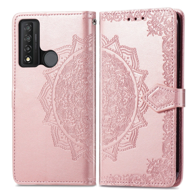 For TCL 20 XE Mandala Flower Embossed Horizontal Flip Leather Phone Case