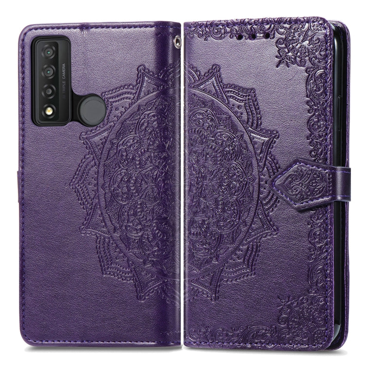 For TCL 20 XE Mandala Flower Embossed Horizontal Flip Leather Phone Case