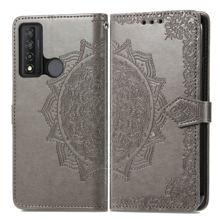 For TCL 20 XE Mandala Flower Embossed Horizontal Flip Leather Phone Case
