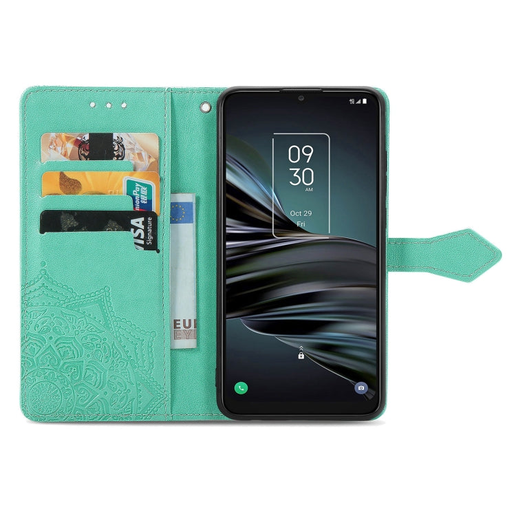For TCL 20 XE Mandala Flower Embossed Horizontal Flip Leather Phone Case