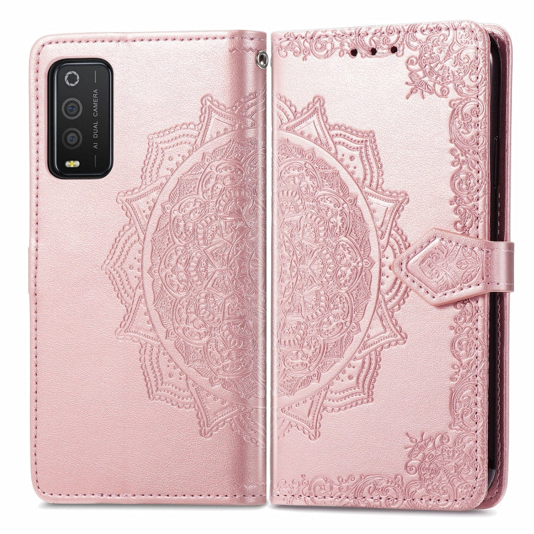 For TCL 205 Mandala Flower Embossed Horizontal Flip Leather Phone Case