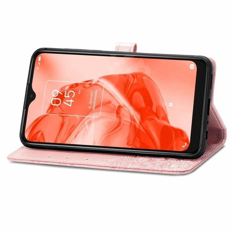 For TCL 205 Mandala Flower Embossed Horizontal Flip Leather Phone Case