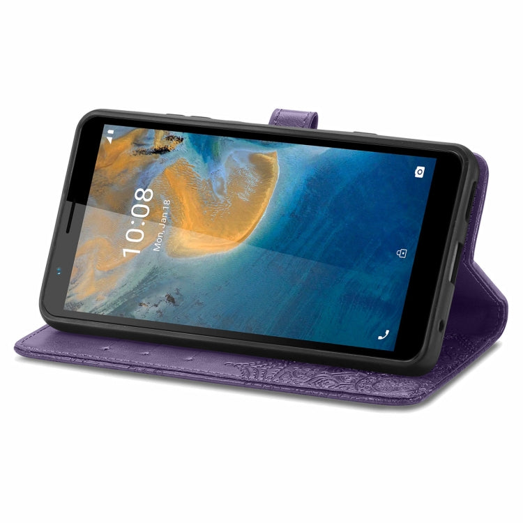 For ZTE Blade A31 Mandala Flower Embossed Horizontal Flip Leather Phone Case