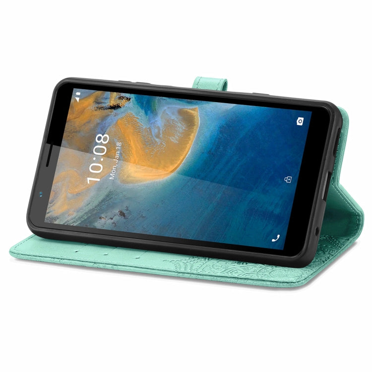 For ZTE Blade A31 Mandala Flower Embossed Horizontal Flip Leather Phone Case