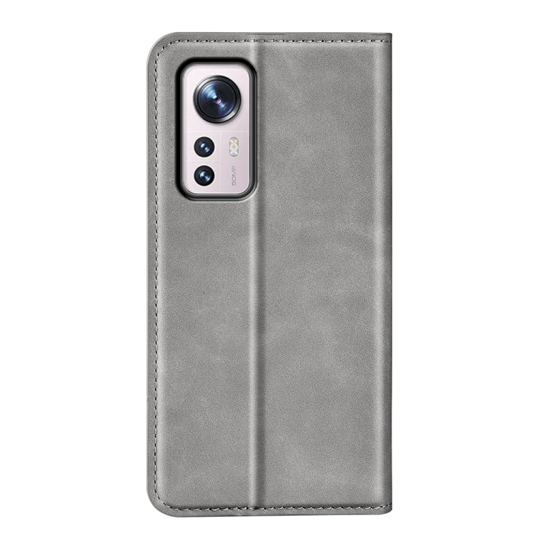 For Xiaomi 12 Retro-skin Magnetic Suction Leather Phone Case