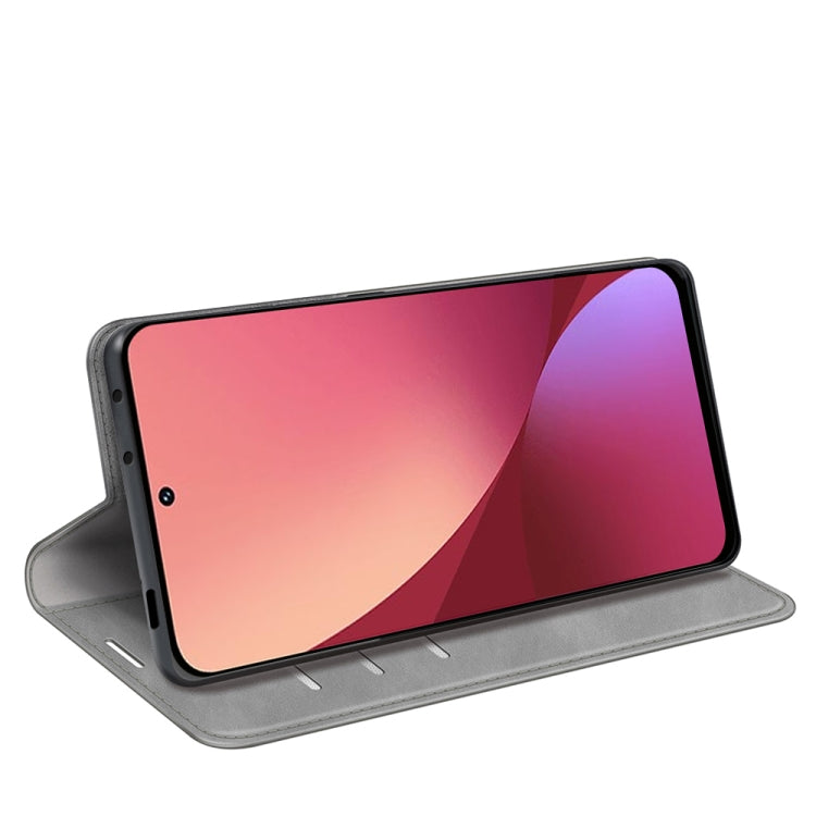 For Xiaomi 12 Retro-skin Magnetic Suction Leather Phone Case
