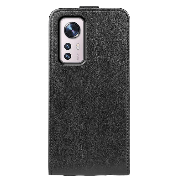 For Xiaomi 12 R64 Texture Vertical Flip Leather Phone Case