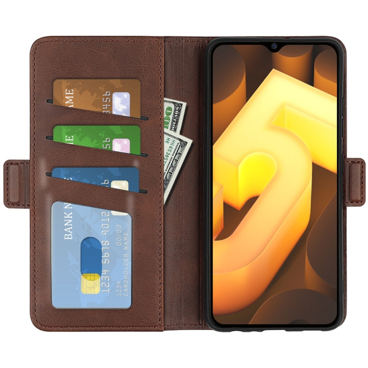 For vivo IQOO U5 5G Dual-side Magnetic Buckle Flip Leather Phone Case