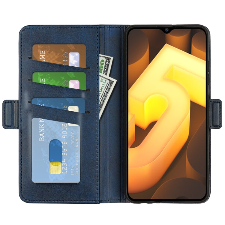 For vivo IQOO U5 5G Dual-side Magnetic Buckle Flip Leather Phone Case