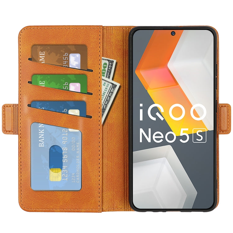 For vivo iQOO Neo5 S Dual-side Magnetic Buckle Flip Leather Phone Case