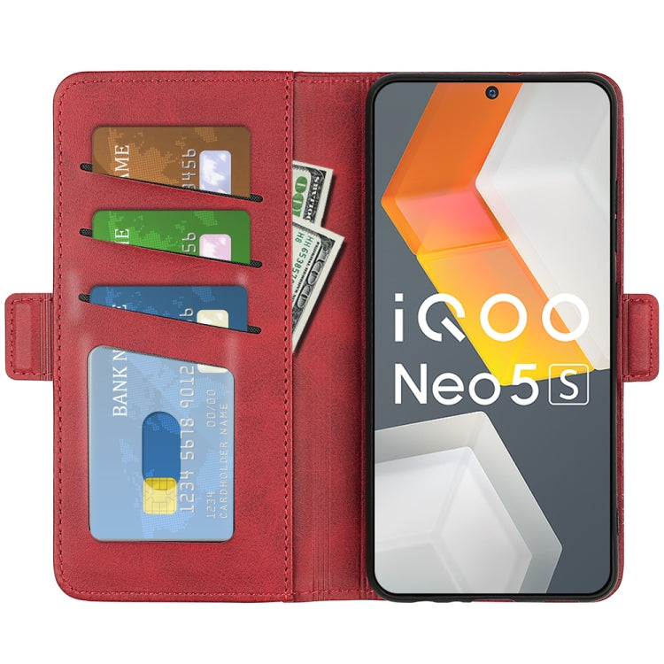 For vivo iQOO Neo5 S Dual-side Magnetic Buckle Flip Leather Phone Case