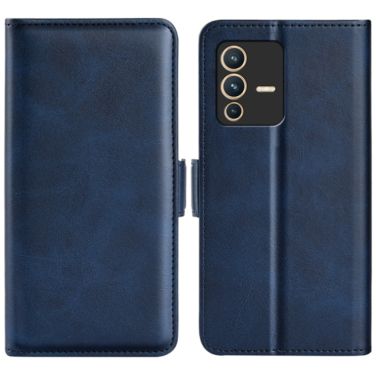 For vivo S12 Pro Dual-side Magnetic Buckle Flip Leather Phone Case
