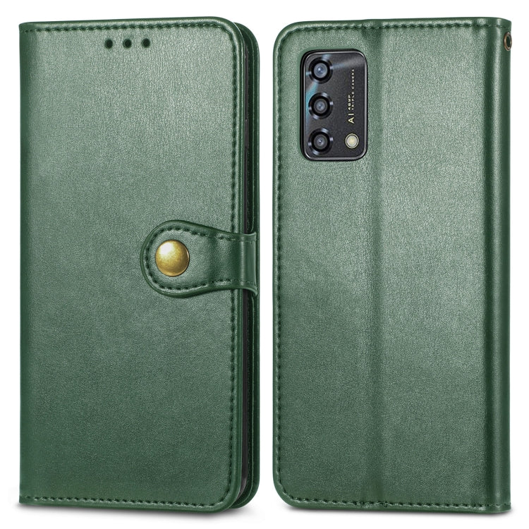 For OPPO A95 5G Solid Color Leather Buckle Phone Case