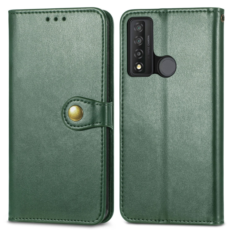 For TCL 20 XE Solid Color Leather Buckle Phone Case