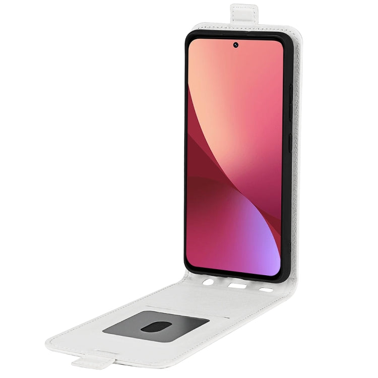 For Xiaomi 12 Pro R64 Texture Vertical Flip Leather Phone Case