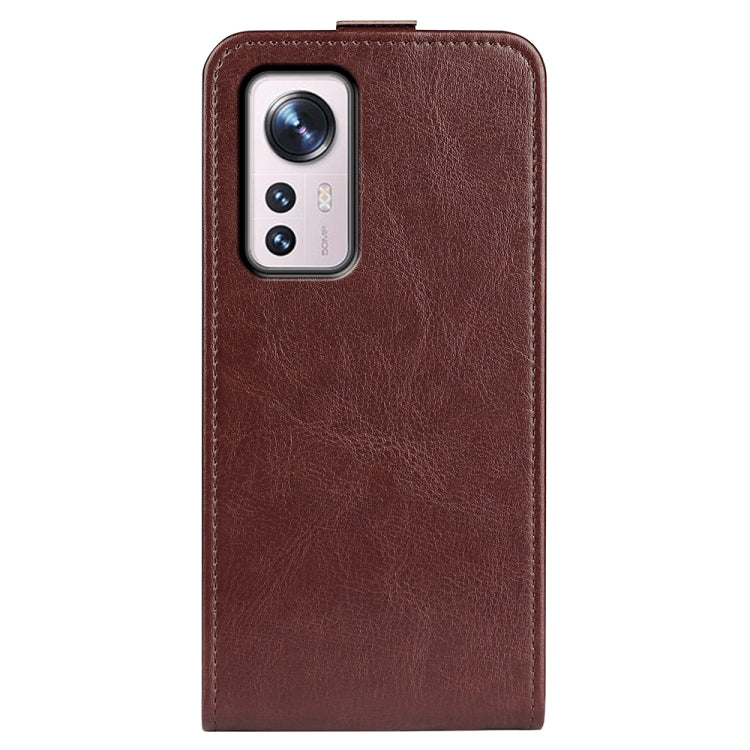 For Xiaomi 12 Pro R64 Texture Vertical Flip Leather Phone Case